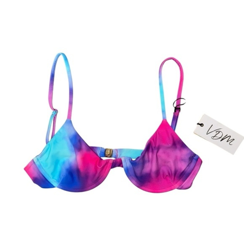 Revolve VDM the label tie dye bikini top NWT